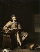 Michael Sweerts Penitent Reading in a Room oil painting reproduction